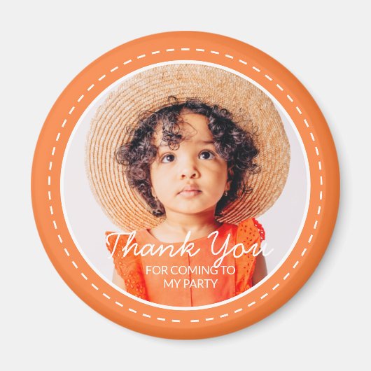 Hartelijk dank voor de komst van de aangepaste fot magneet (Voorkant)