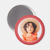 Hartelijk dank voor de komst van de aangepaste fot magneet (Voorkant / Achterkant)
