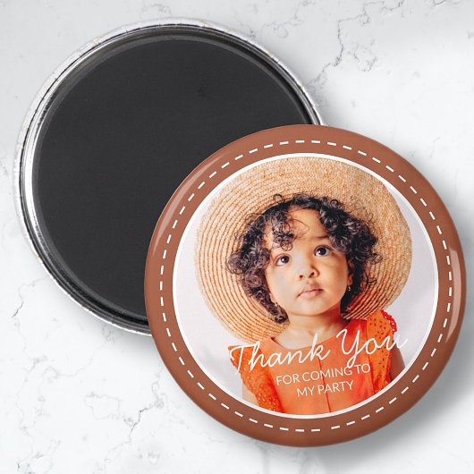 Hartelijk dank voor de komst van de aangepaste fot magneet