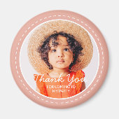 Hartelijk dank voor de komst van de aangepaste fot magneet (Voorkant)