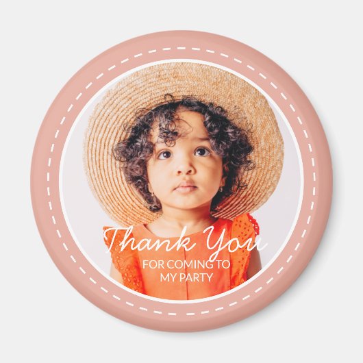 Hartelijk dank voor de komst van de aangepaste fot magneet (Voorkant)