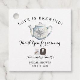 Hartelijk dank voor de komst van de Tea Shower Fav Bedankjes Labels