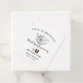Hartelijk dank voor de komst van de Tea Shower Fav Bedankjes Labels (In situ)