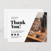 Hartelijk dank voor de korting op de klantenservic aankondigingskaart (Voorkant / Achterkant)