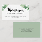 Hartelijk dank voor de korting op de winkel Boutiq Visitekaartje (Voorkant / Achterkant)