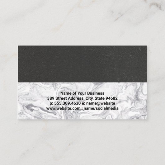 Hartelijk dank voor de korting op de zwarte Loyalt Visitekaartje (Achterkant)