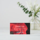 Hartelijk dank voor de korting op installatielever visitekaartje (Staand voorkant)