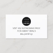 Hartelijk dank voor de Kortingscodes voor installa Visitekaartje (Achterkant)