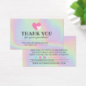 Hartelijk dank voor de Kute Hearts Discount Card. Visitekaartje (Bureau)