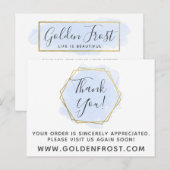 Hartelijk dank voor de lichtblauwe Waterverf en de Briefkaart (Voorkant / Achterkant)