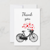 Hartelijk dank voor de  liefdesharten bedankkaart (Voorkant)