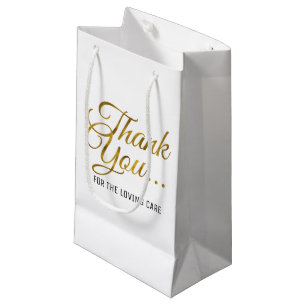 Hartelijk dank voor de liefhebbende zorgarts/ verp klein cadeauzakje