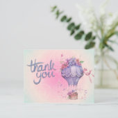 Hartelijk dank voor de luchtballon Briefkaart (Staand voorkant)