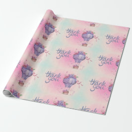  Hartelijk dank voor de luchtballon Cadeaupapier