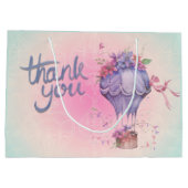 Hartelijk dank voor de luchtballon Large Cadeautasje (Achterkant)
