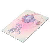  Hartelijk dank voor de luchtballon Notitieblok (Schuin)