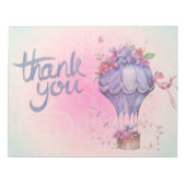  Hartelijk dank voor de luchtballon Notitieblok (Voorkant)