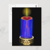 Hartelijk dank voor de Masonic Three Ring Candle P Briefkaart (Voorkant / Achterkant)