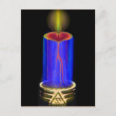 Hartelijk dank voor de Masonic Three Ring Candle P Briefkaart (Voorkant)