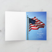 Hartelijk dank voor de militaire dienst bedankkaart (Binnen)