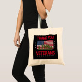 Hartelijk dank voor de militaire herdenkingsdag va tote bag (Voorkant (product))