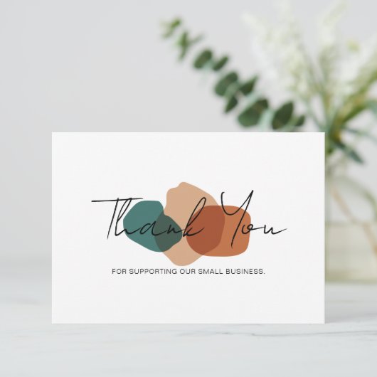 Hartelijk dank voor de minimale Kaart van uw bedri (Staand voorkant)