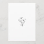 Hartelijk dank voor de minimalistische elegante sc informatiekaartje (Achterkant)