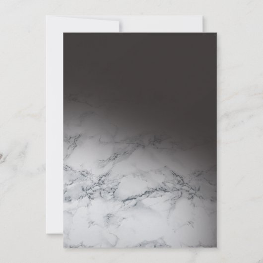 Hartelijk dank voor de minimalistische witte marme bedankkaart (Achterkant)