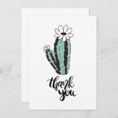 Hartelijk dank voor de Moderne Cacti Flat Kaart (Voorkant / Achterkant)
