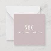 Hartelijk dank voor de moderne edele cosmetica-ind notitiekaartje (Voorkant)