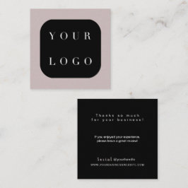 Hartelijk dank voor de moderne edele grafische Log Notitiekaartje