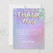 Hartelijk dank voor de moderne regenboogballonnen kaart (Voorkant)