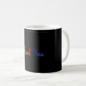 Hartelijk dank voor de Mok van Rainbow Colors Coff (Voorkant rechts)