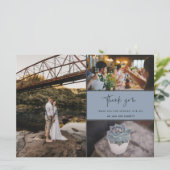 Hartelijk dank voor de multi-foto collage bruiloft (Staand voorkant)