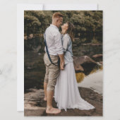 Hartelijk dank voor de multi-foto collage bruiloft (Achterkant)