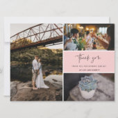 Hartelijk dank voor de multi-foto collage bruiloft (Voorkant)