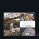 Hartelijk dank voor de multi-foto collage bruiloft<br><div class="desc">Dank je voor het ontwerp van de bruiloft. Bedankt voor je kaarten met vier van je favoriete trouwfoto's. Show je familie en vrienden je waardering dat je deel uitmaakt van je trouwfeest met een van deze prachtige keepaardkaarten. Pas dit aan met uw korte bericht en namen. Neem contact met me...</div>