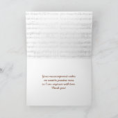 Hartelijk dank voor de muziekdocent bedankkaart (Binnen)