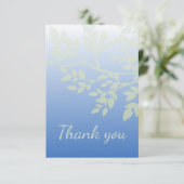 Hartelijk dank voor de Natuur van de boomtak Folia Bedankkaart (Staand voorkant)