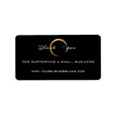 Hartelijk dank voor de ondersteuning van Black Gol Etiket (Voorkant)