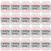 Hartelijk dank voor de ondersteuning van Chingona  Sticker (Voorkant)