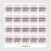 Hartelijk dank voor de ondersteuning van Chingona  Sticker (Vel)