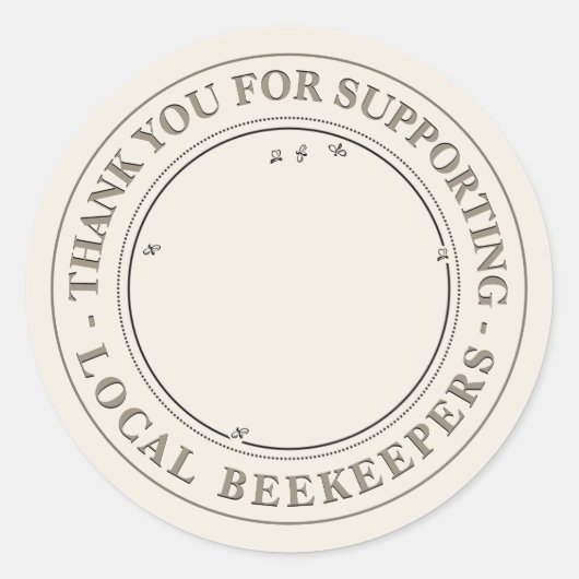 Hartelijk dank voor de ondersteuning van de afsche ronde sticker (Voorkant)