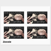 Hartelijk dank voor de ondersteuning van de Small Rechthoekige Sticker (Vel)