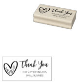 Hartelijk dank voor de ondersteuning van dit klein rubberstempel (Gestempeld)