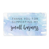 Hartelijk dank voor de ondersteuning van het klein etiket (Voorkant)