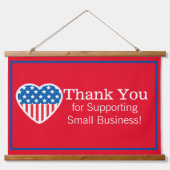 Hartelijk dank voor de ondersteuning van het klein hangend wandkleed (Voorkant)