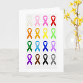 Hartelijk dank voor de ondersteuning van kankerond kaart (Gele Bloem)