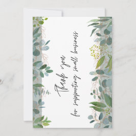 Hartelijk dank voor de ondersteuning van kleine be bedankkaart