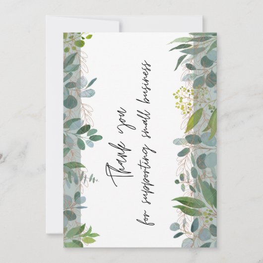 Hartelijk dank voor de ondersteuning van kleine be bedankkaart (Voorkant)